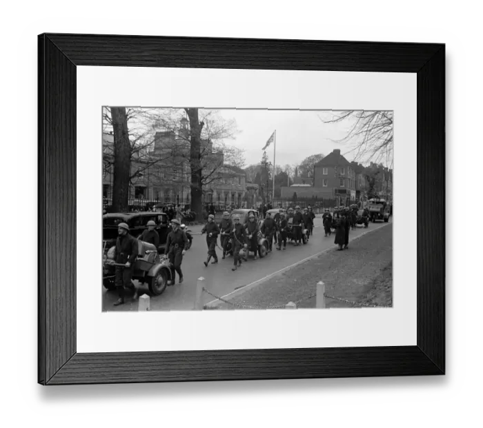 Framed Print : A. F.s on display at Esher. April 1939 Framed Print : A. F.s on display at Esher. April 1939