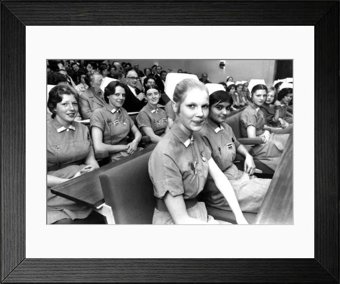 Framed Print : Coventry & Warwickshire hospitals Orthopaedic nurses attending their prizegiving Framed Print : Coventry & Warwickshire hospitals Orthopaedic nurses attending their prizegiving