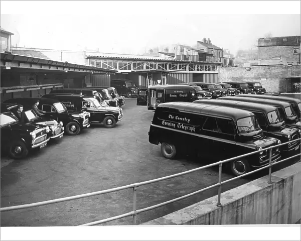 These vans made up the fleet belonging to the Coventry Evening Telegraph newspaper in