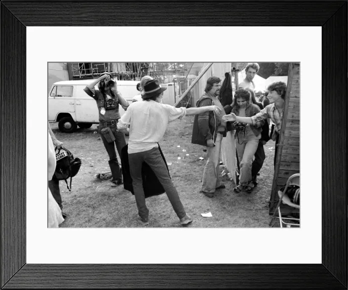 Framed Print : Rolling Stones: Keith Richards at Knebworth Pop Festival for a special appearance with Framed Print : Rolling Stones: Keith Richards at Knebworth Pop Festival for a special appearance with
