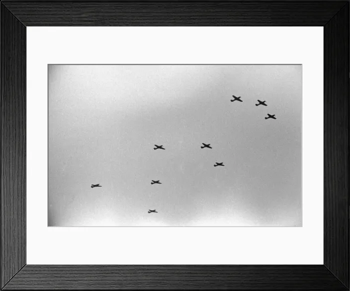 Framed Print : Alfieri. Hawker Hurricanes in formation. October 2nd 1940 Framed Print : Alfieri. Hawker Hurricanes in formation. October 2nd 1940
