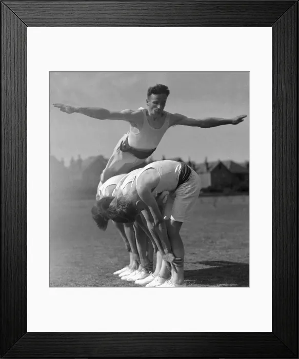 Framed Print : Scout Sports, Kingston. Display of Swedish Drill. 1st July 1934