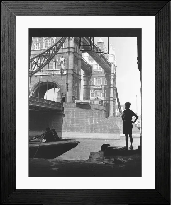 Framed Print : Tower Bridge, London. August 1939 L148 Framed Print : Tower Bridge, London. August 1939 L148