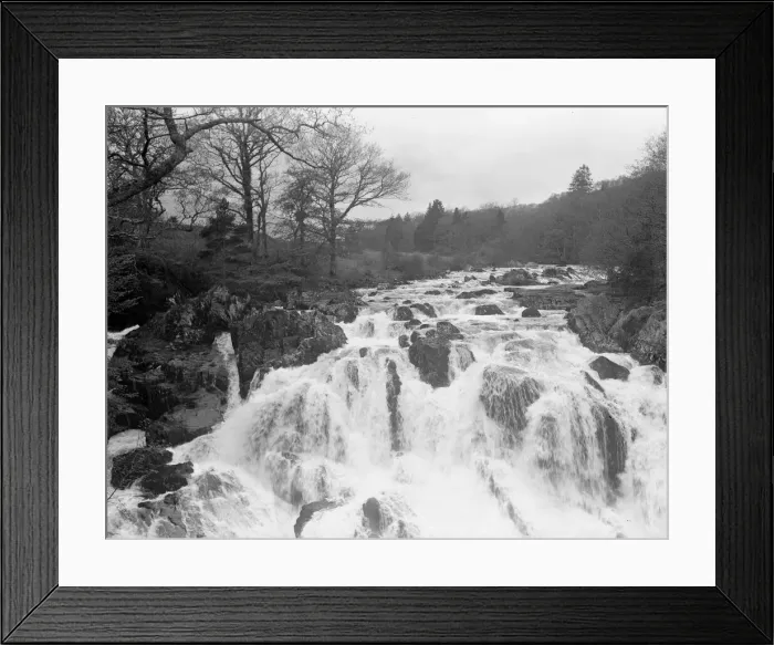 Framed Print : Swallow Falls Bettws-y-Coed. North Wales May 1932 Framed Print : Swallow Falls Bettws-y-Coed. North Wales May 1932