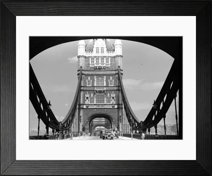 Framed Print : Tower Bridge, London. August 1939 L148 Framed Print : Tower Bridge, London. August 1939 L148