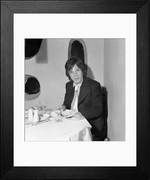 Framed Print : Rolling Stones: 23 December 1966, Dinner for one at Trattoria Terrazza Italian restaurant Framed Print : Rolling Stones: 23 December 1966, Dinner for one at Trattoria Terrazza Italian restaurant