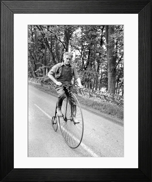 Framed Print : Farmworker John Mole knew he would have to go to some lengths to find new tyres for his Framed Print : Farmworker John Mole knew he would have to go to some lengths to find new tyres for his
