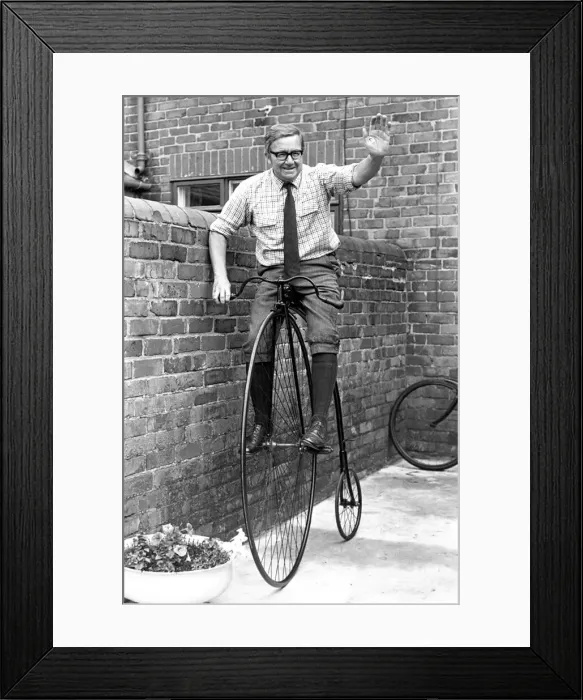 Framed Print : Alan Meeham from Ashington on a penny farthing Framed Print : Alan Meeham from Ashington on a penny farthing