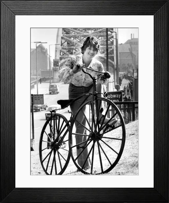 Framed Print : Joan Newman secretary of Sunderlands Monkwearmouth Museum with one of Framed Print : Joan Newman secretary of Sunderlands Monkwearmouth Museum with one of