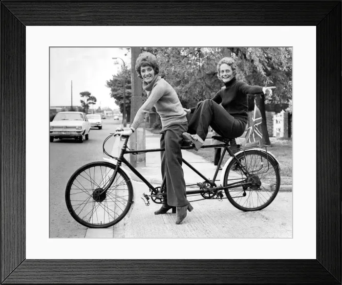 Framed Print : Mrs. Enid Saint and Mrs. Margatet Robson, of Stakeford, both in their early 30s limbering Framed Print : Mrs. Enid Saint and Mrs. Margatet Robson, of Stakeford, both in their early 30s limbering