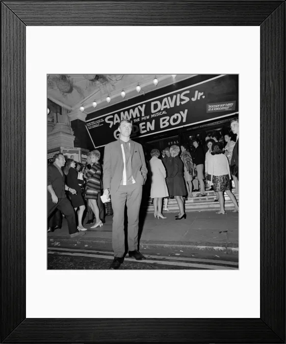 Framed Print : A private detective leapt onto stage of the London Palledium