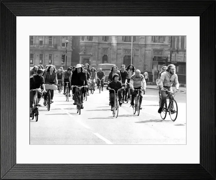 Framed Print : An anti pollution parade through Newcastle in 1974 Framed Print : An anti pollution parade through Newcastle in 1974