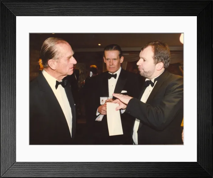 Framed Print : Prince Philip, Duke of Edinburgh, at the Journals North East Businessman of the Year