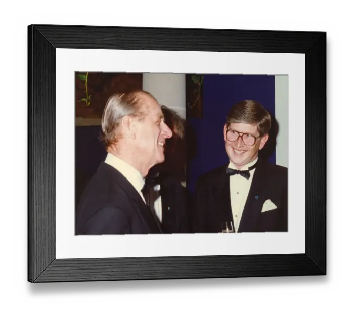 Framed Print : Prince Philip, Duke of Edinburgh, at the Journals North East Businessman of the Year Framed Print : Prince Philip, Duke of Edinburgh, at the Journals North East Businessman of the Year