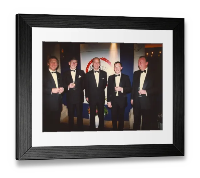 Framed Print : Prince Philip, Duke of Edinburgh, at the Journals North East Businessman of the Year