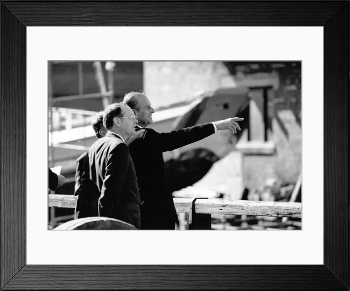 Framed Print : Prince Philip, Duke of Edinburgh, visits Blyth Yacht Club in Northumberland 12th
