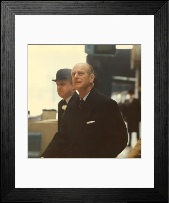 Framed Print : Prince Philip, Duke of Edinburgh, during his visit to Newcastle Business Park 15th Framed Print : Prince Philip, Duke of Edinburgh, during his visit to Newcastle Business Park 15th