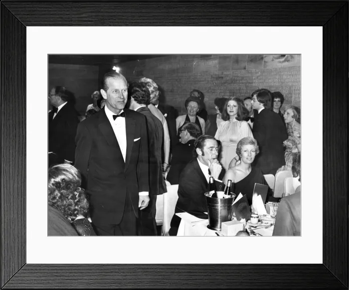 Framed Print : Prince Philip, Duke of Edinburgh, at the Variety Club Ball in Newcastle 19th May