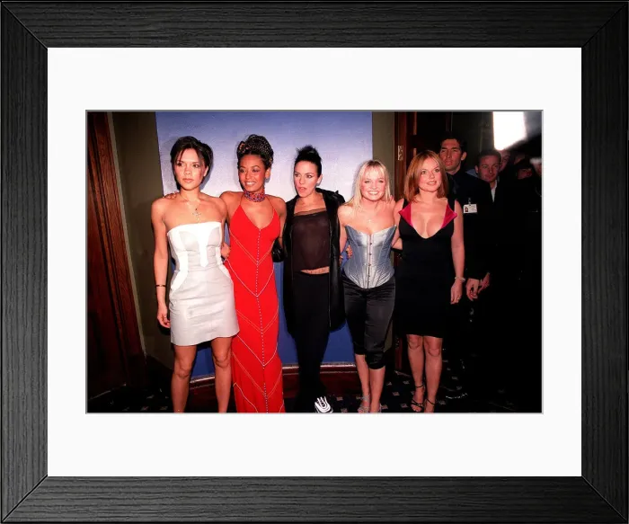 Framed Print : Spice Girls arrives early for the Spice Girls Party Framed Print : Spice Girls arrives early for the Spice Girls Party