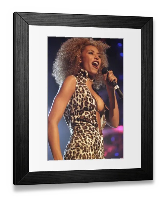 Framed Print : Mel B of The Spice Girls at The Brit Awards February 1997 held at Earls Court in London Framed Print : Mel B of The Spice Girls at The Brit Awards February 1997 held at Earls Court in London
