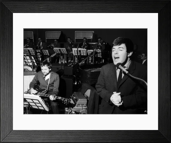 Framed Print : Tony Blackburn DJ Singing live on air Dbase MSI Framed Print : Tony Blackburn DJ Singing live on air Dbase MSI