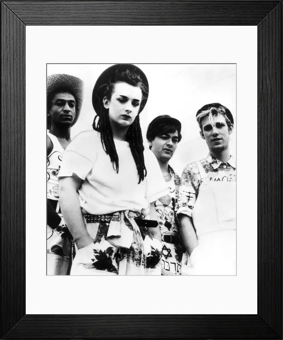 Framed Print : Boy George Singer with other members of band Dbase MSI Framed Print : Boy George Singer with other members of band Dbase MSI