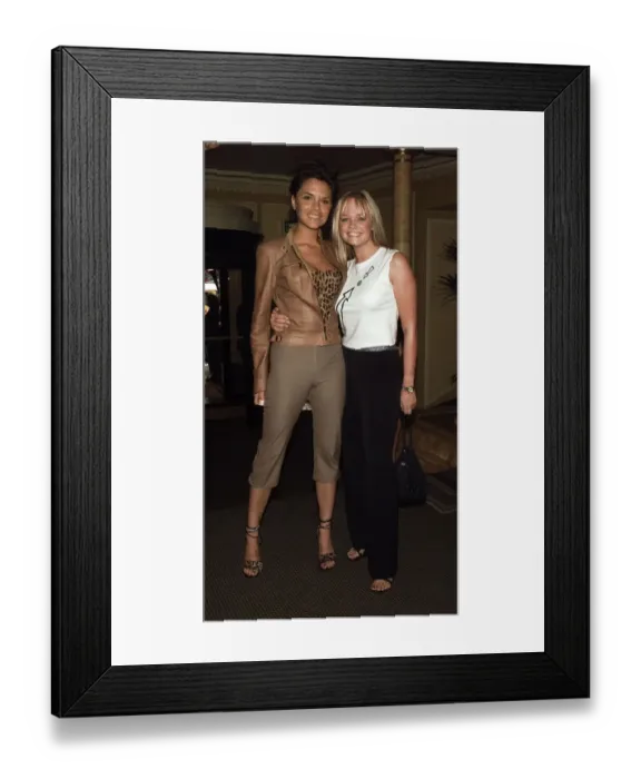 Framed Print : Victoria Adams and Emma Bunton of the Spice Girls May 1999 arrive for The Mirror Framed Print : Victoria Adams and Emma Bunton of the Spice Girls May 1999 arrive for The Mirror