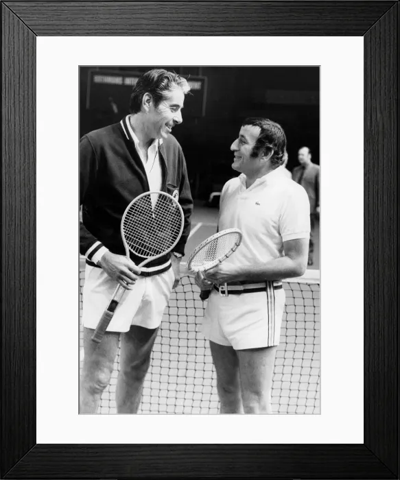 Framed Print : Tony Bennett with Pancho Gonzeles January 1972