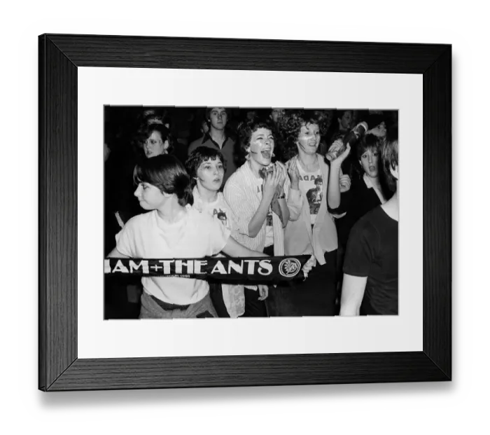 Framed Print : Antmania in London fans of Adam Ant pop singer 1981 Framed Print : Antmania in London fans of Adam Ant pop singer 1981