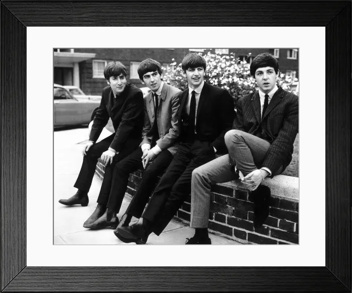 Framed Print : The Beatles, pose for pictures after being interviewed by Donald Zec Framed Print : The Beatles, pose for pictures after being interviewed by Donald Zec