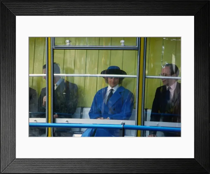 Framed Print : Princess Diana Princess of Wales April 1988 sitting with Secretary of State for Scotland Framed Print : Princess Diana Princess of Wales April 1988 sitting with Secretary of State for Scotland