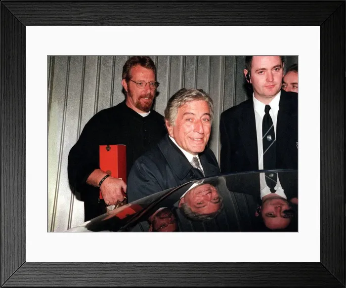 Framed Print : Tony Bennett singer getting into car May 1999 SECC Glasgow Framed Print : Tony Bennett singer getting into car May 1999 SECC Glasgow