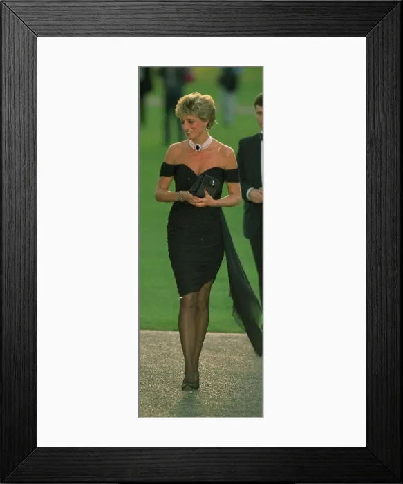 Framed Print : Diana, Princess of Wales, arrives at a party given by Vanity Fair magazine Framed Print : Diana, Princess of Wales, arrives at a party given by Vanity Fair magazine