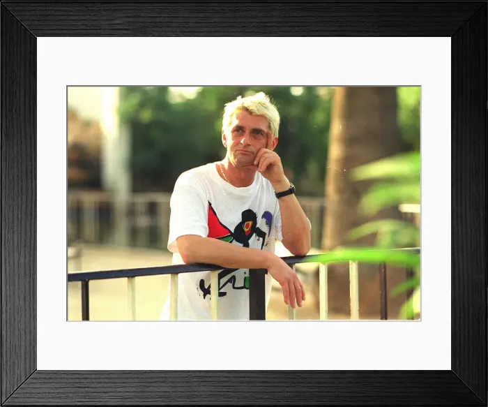 Framed Print : Mike Oldfield Composer Musician July 1999 in Valencia Spain for open air concert Framed Print : Mike Oldfield Composer Musician July 1999 in Valencia Spain for open air concert