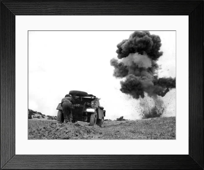 Framed Print : An Amoured Division which played an important part in the successful Battle of Framed Print : An Amoured Division which played an important part in the successful Battle of