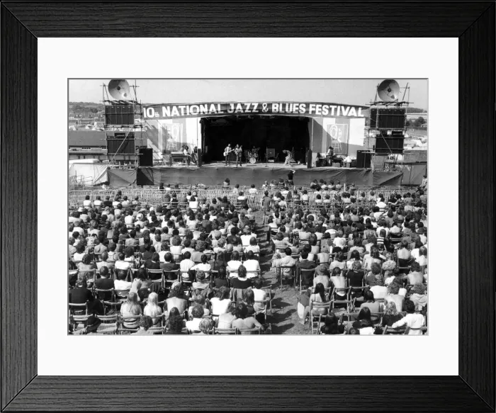 Framed Print : View of the main stage at the 10th International Jazz & Blues festival