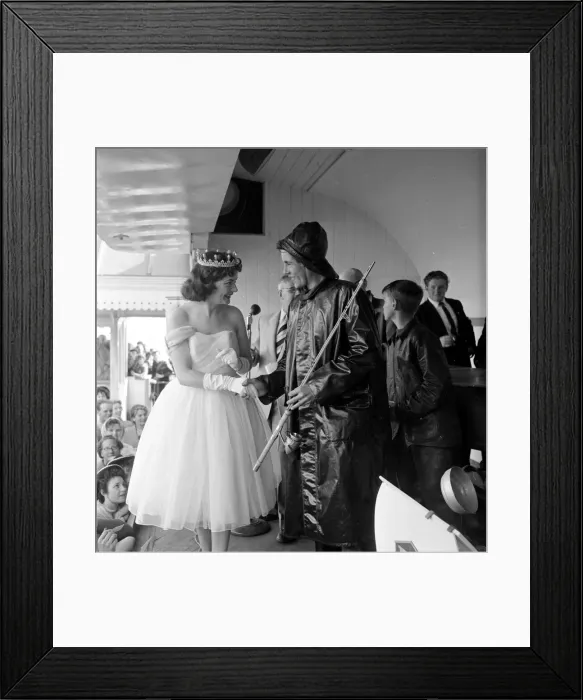 Framed Print : Beauty Queen at Blackpool 5th August 1958 Framed Print : Beauty Queen at Blackpool 5th August 1958