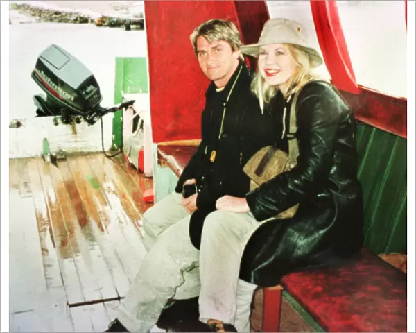 Mike Oldfield with girlfriend Amy Laver February 1999 The Tubular Bells musician is