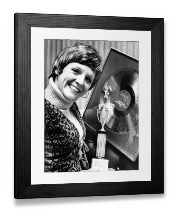 Framed Print : Leah Bell, singer and entertainer, at the club awards in a leading local night club