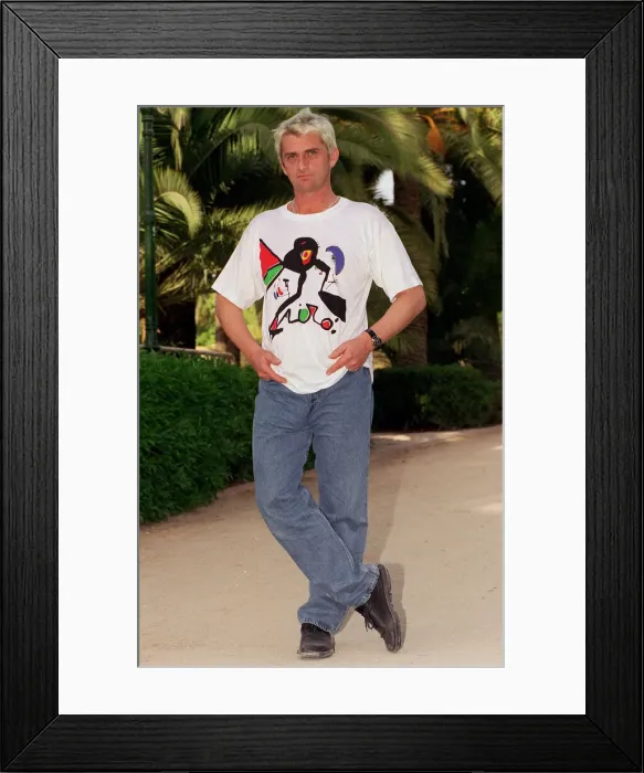 Framed Print : Mike Oldfield Composer Musician July 1999 in Valencia Spain for open air concert