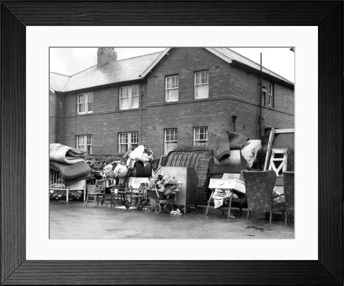 Framed Print : The old method of eviction. In future landlords will have to apply to the courts for an Framed Print : The old method of eviction. In future landlords will have to apply to the courts for an