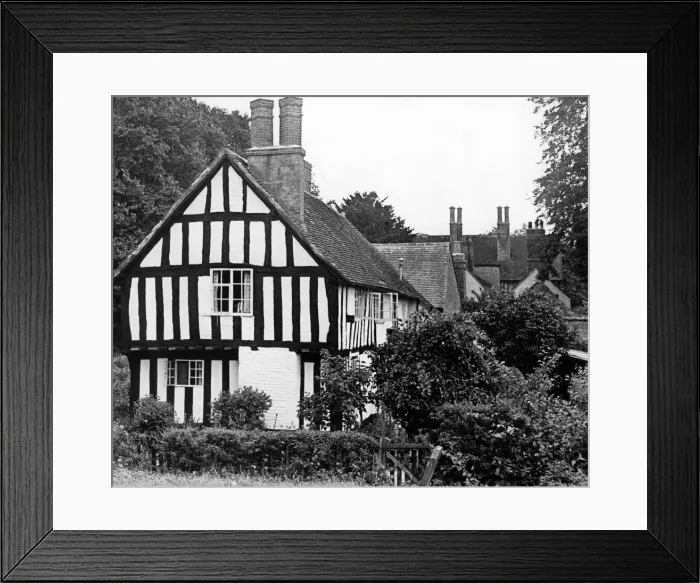 Framed Print : Alveston village near Stratford. Circa 1960
