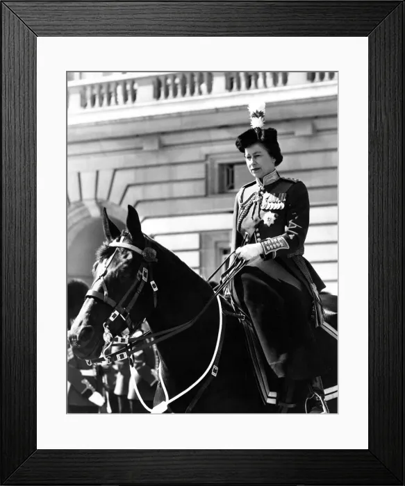 Framed Print : Queen Elizabeth II - The Trooping of the Colour Ceremony Framed Print : Queen Elizabeth II - The Trooping of the Colour Ceremony