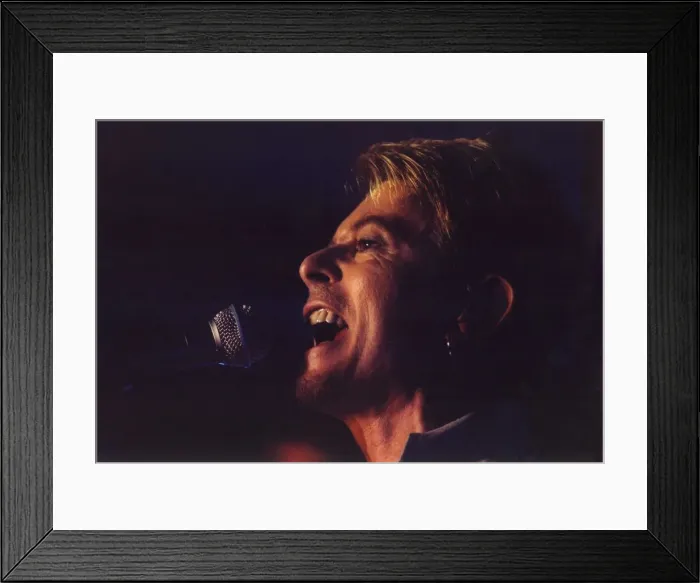 Framed Print : David Bowie performing at The Riverside in Newcastle. 03 / 08 / 97 Framed Print : David Bowie performing at The Riverside in Newcastle. 03 / 08 / 97