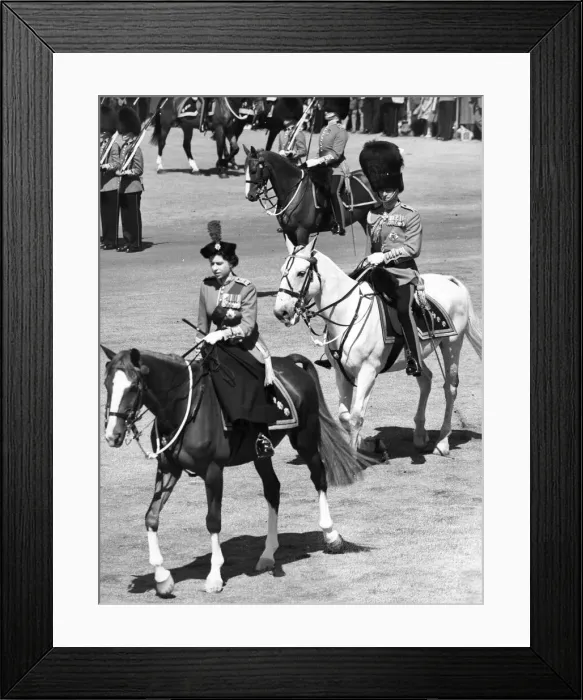 Framed Print : Queen Elizabeth II - The Trooping of the Colour Ceremony Framed Print : Queen Elizabeth II - The Trooping of the Colour Ceremony