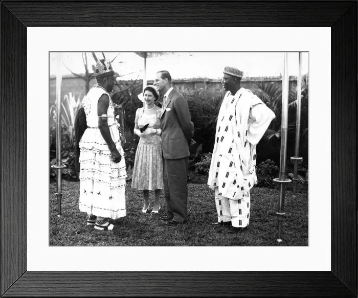Framed Print : Queen Elizabeth II and Prince Philip on the Royal Tour of Nigeria Framed Print : Queen Elizabeth II and Prince Philip on the Royal Tour of Nigeria