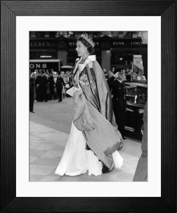 Framed Print : Queen Elizabeth II attends the annual Service of the Order of the Garter - The Queen in Framed Print : Queen Elizabeth II attends the annual Service of the Order of the Garter - The Queen in