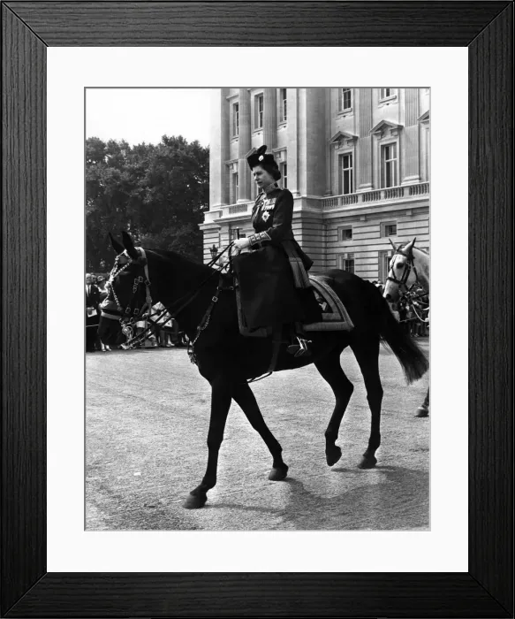 Framed Print : Queen Elizabeth II - The Trooping of the Colour Ceremony Framed Print : Queen Elizabeth II - The Trooping of the Colour Ceremony