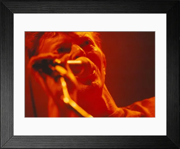 Framed Print : David Bowie performing on the opening night of the Newcastle Arena. 08 / 12 / 95 Framed Print : David Bowie performing on the opening night of the Newcastle Arena. 08 / 12 / 95
