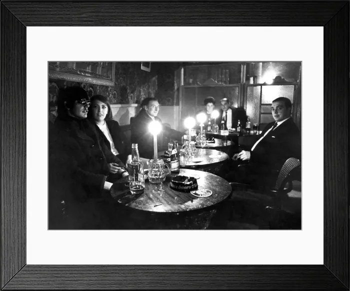 Framed Print : It was beer by candlelight in many pubs last night. And lack of light was not he only Framed Print : It was beer by candlelight in many pubs last night. And lack of light was not he only
